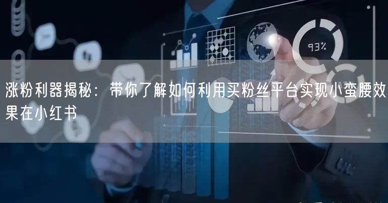 涨粉利器揭秘：带你了解如何利用买粉丝平台实现小蛮腰效果在小红书