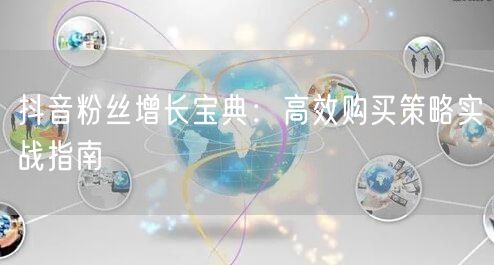 抖音粉丝增长宝典：高效购买策略实战指南