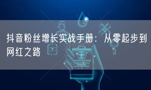 抖音粉丝增长实战手册：从零起步到网红之路