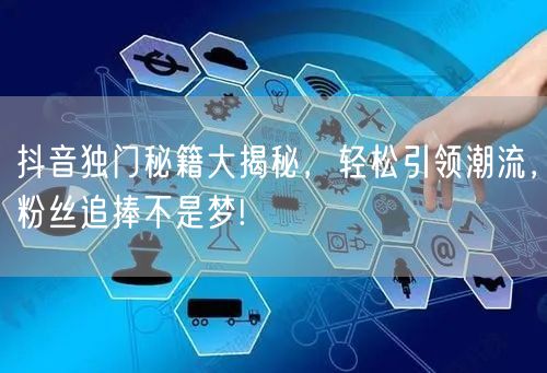抖音独门秘籍大揭秘，轻松引领潮流，粉丝追捧不是梦!