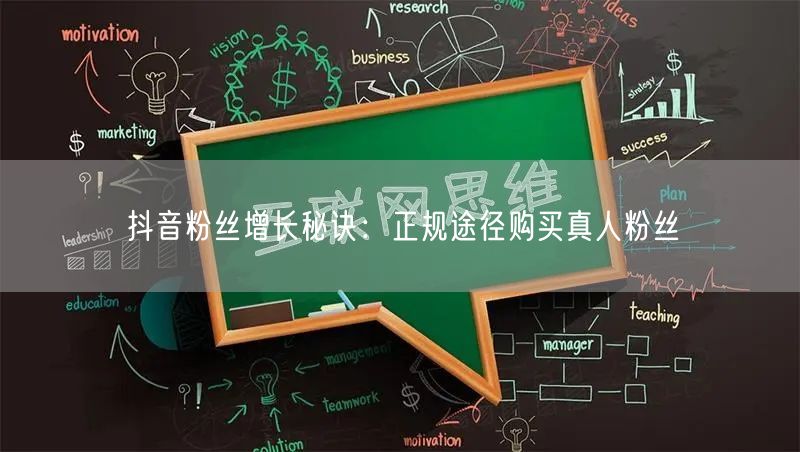 抖音粉丝增长秘诀：正规途径购买真人粉丝