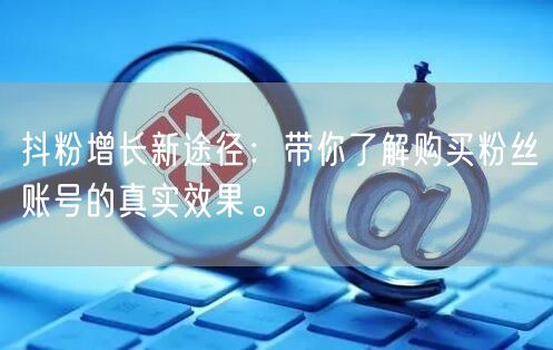 抖粉增长新途径：带你了解购买粉丝账号的真实效果。