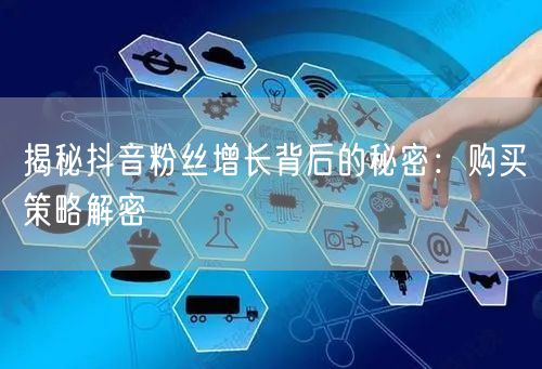 揭秘抖音粉丝增长背后的秘密：购买策略解密