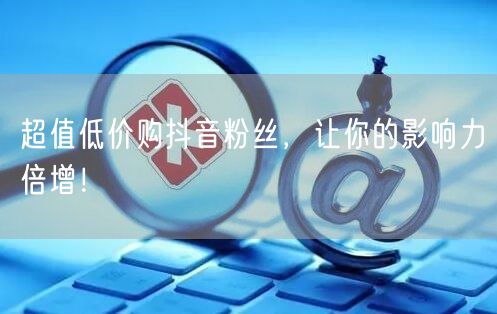 超值低价购抖音粉丝，让你的影响力倍增！
