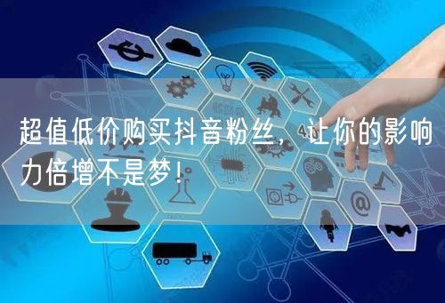 超值低价购买抖音粉丝，让你的影响力倍增不是梦！