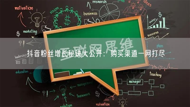 抖音粉丝增长秘诀大公开：购买渠道一网打尽