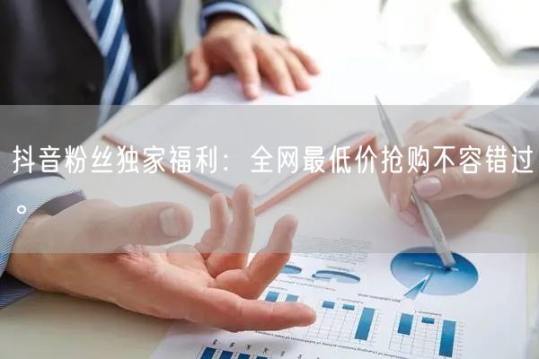 抖音粉丝独家福利：全网最低价抢购不容错过。