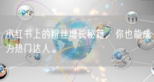 小红书上的粉丝增长秘籍，你也能成为热门达人。