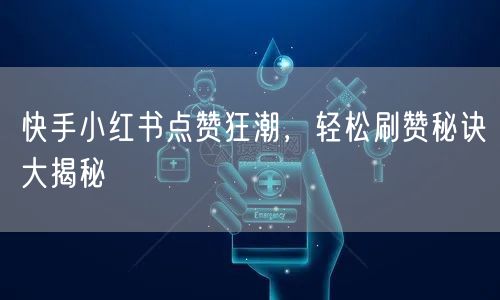 快手小红书点赞狂潮，轻松刷赞秘诀大揭秘
