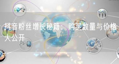 抖音粉丝增长秘籍：购买数量与价格大公开