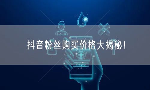 抖音粉丝购买价格大揭秘！