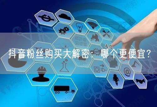 抖音粉丝购买大解密：哪个更便宜？