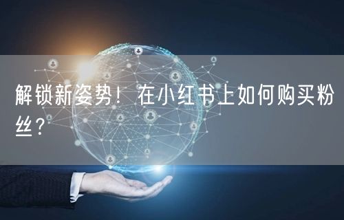 解锁新姿势！在小红书上如何购买粉丝？