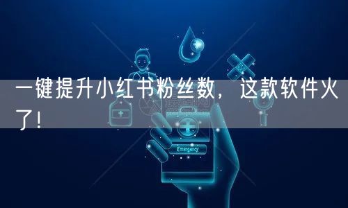一键提升小红书粉丝数，这款软件火了！