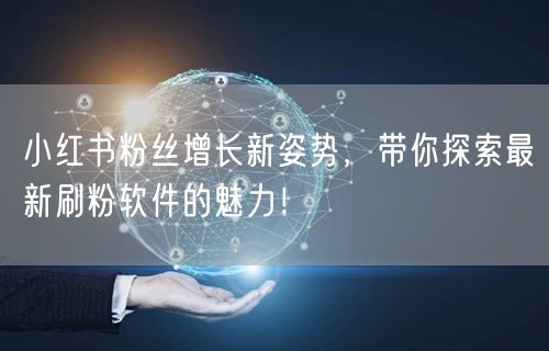 小红书粉丝增长新姿势，带你探索最新刷粉软件的魅力！