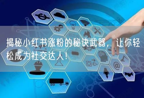 揭秘小红书涨粉的秘诀武器，让你轻松成为社交达人！