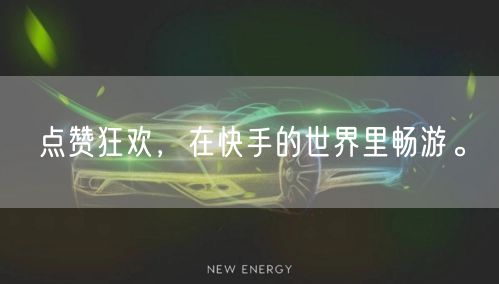 点赞狂欢，在快手的世界里畅游。