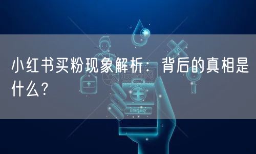 小红书买粉现象解析：背后的真相是什么？
