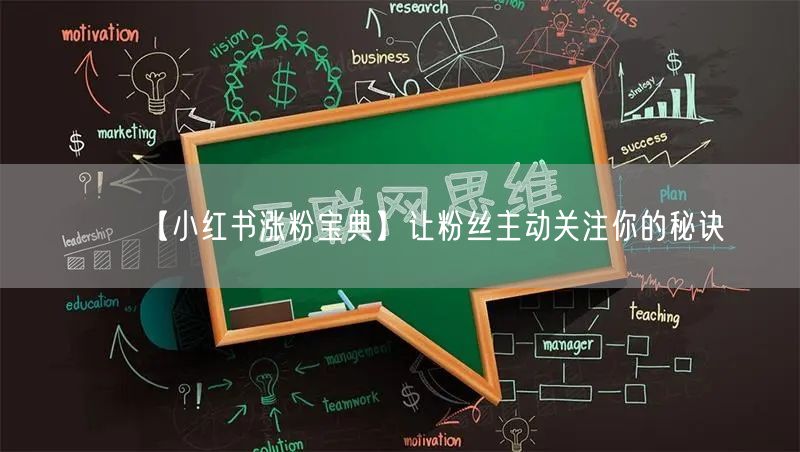 【小红书涨粉宝典】让粉丝主动关注你的秘诀