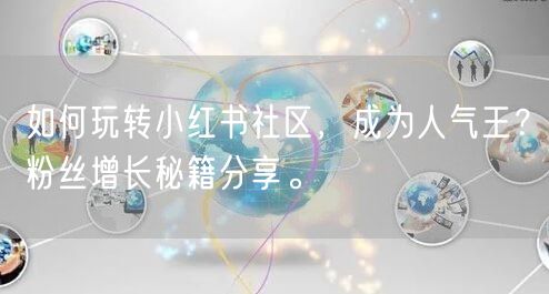 如何玩转小红书社区，成为人气王？粉丝增长秘籍分享。