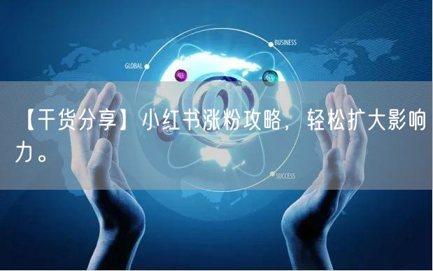 【干货分享】小红书涨粉攻略，轻松扩大影响力。